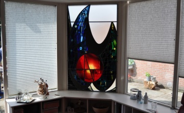Restauratie glas-in-loodraam Ted Felen